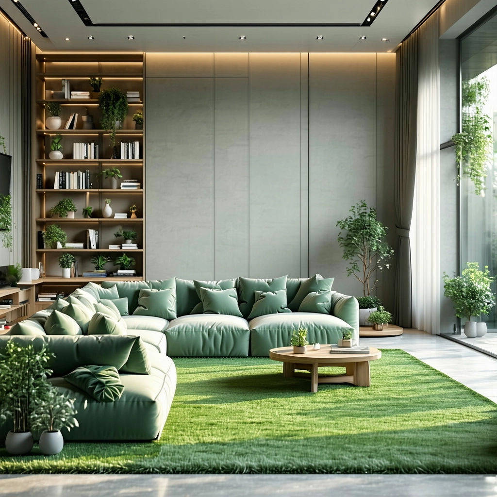 Césped Artificial para Decoración de Interiores: Ideas Modernas y Funcionales